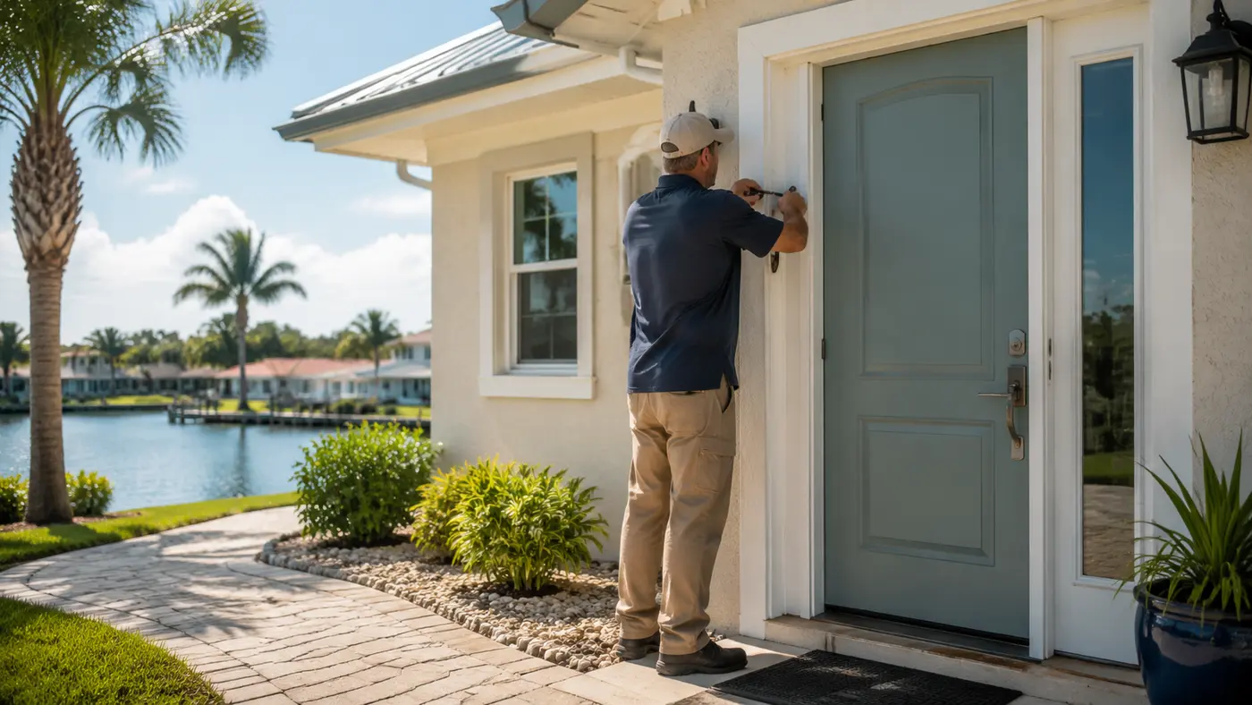 AG Holmes handyman completing repairs on a Florida home